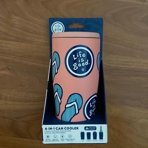 Life is Good 4-in-1 Can Cooler